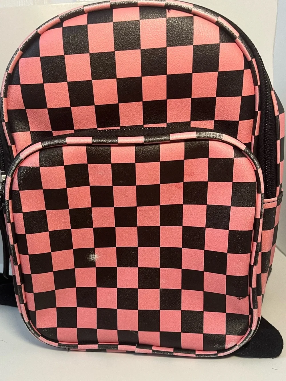art class Black Mini Backpack Interior with White Logo